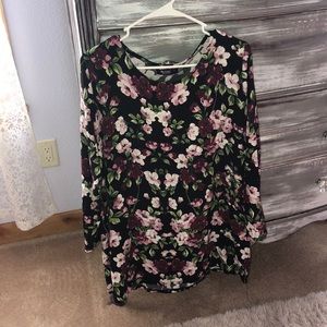 Floral long sleeve dress